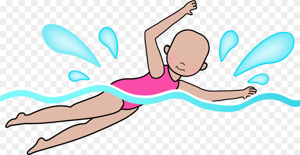 Clipart Girl Swimming Freestyle Swimming Cartoon, Person, Dancing, Water Sports, Water Free Png