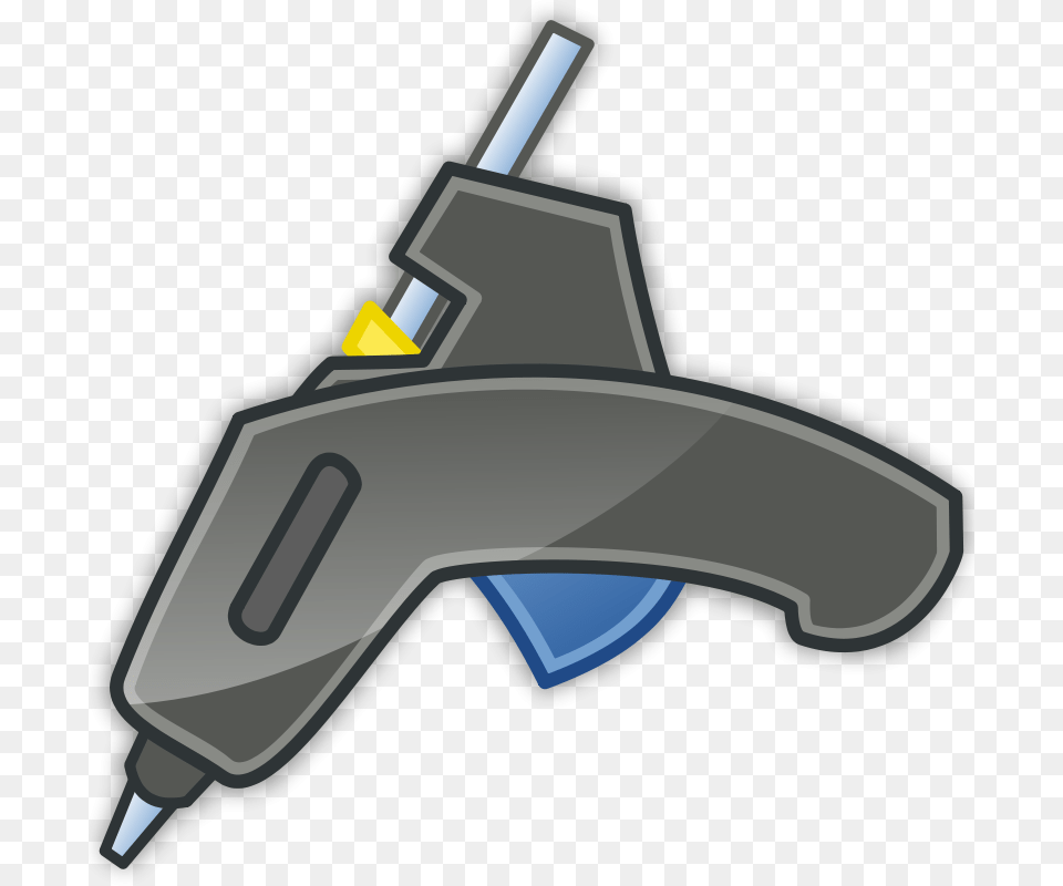 Clipart Glue Gun Tango Icon With Shadow Hroncok, Sword, Weapon, Cross, Symbol Free Png