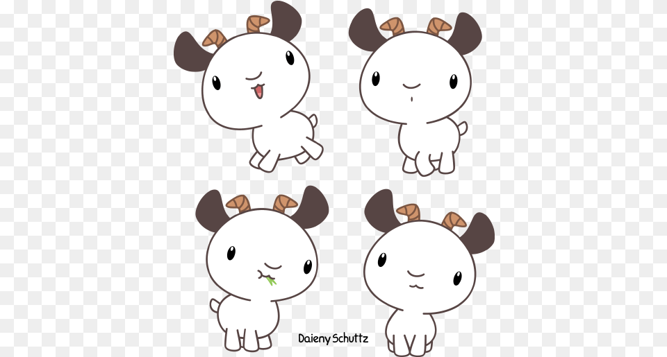 Clipart Goat Kawaii Goat Chibi, Plush, Toy, Baby, Person Free Png Download