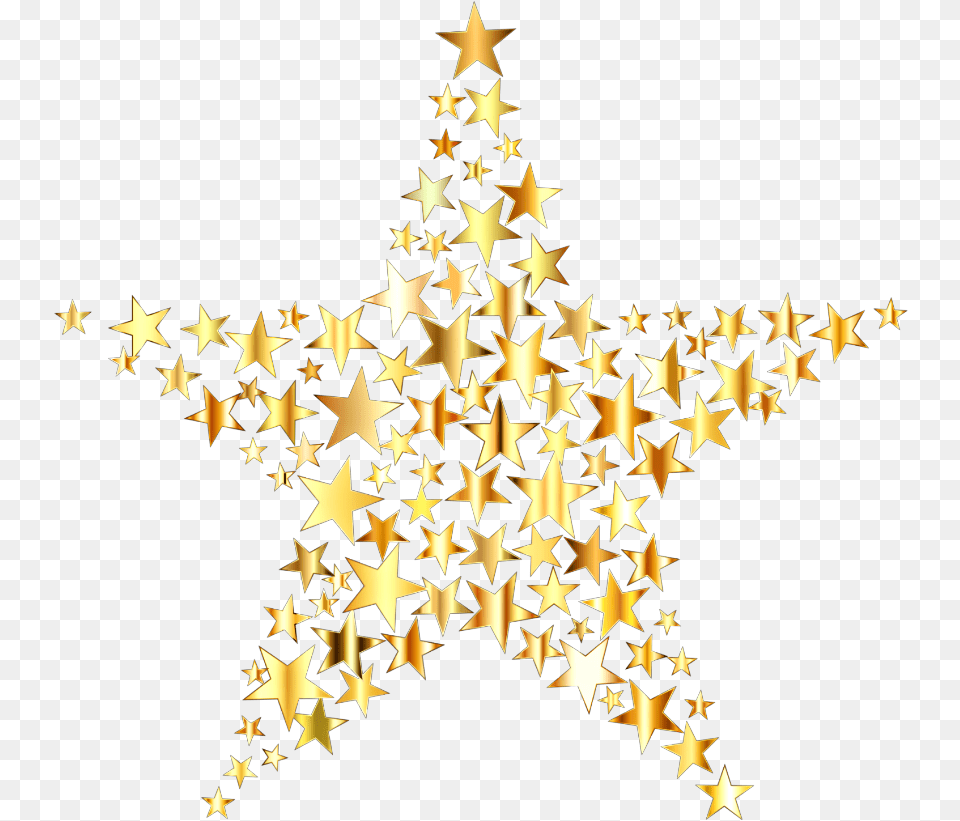 Clipart Gold Star Background Hd Christmas Star, Flag, Star Symbol, Symbol, Lighting Free Png Download