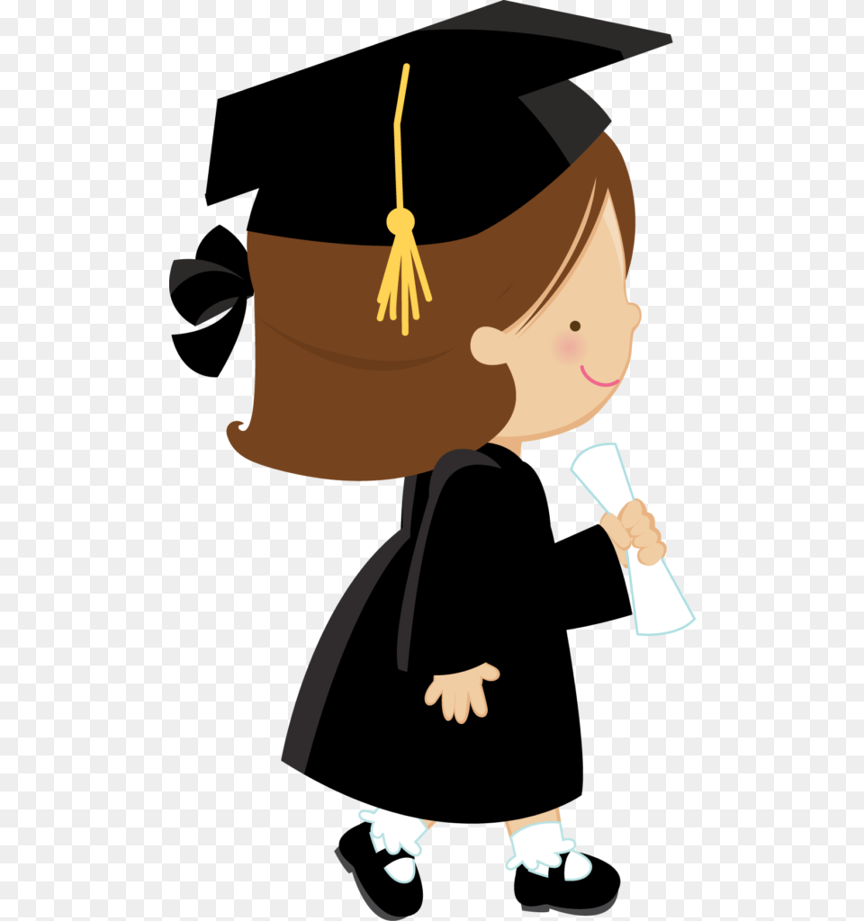 Clipart Graduation Girl Winging, People, Person, Baby, Clothing Free Png