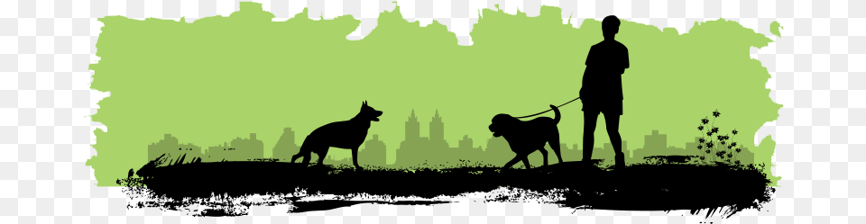 Clipart Grass Silhouette Dog Park Clipart, Person, Animal, Canine, Mammal Free Transparent Png