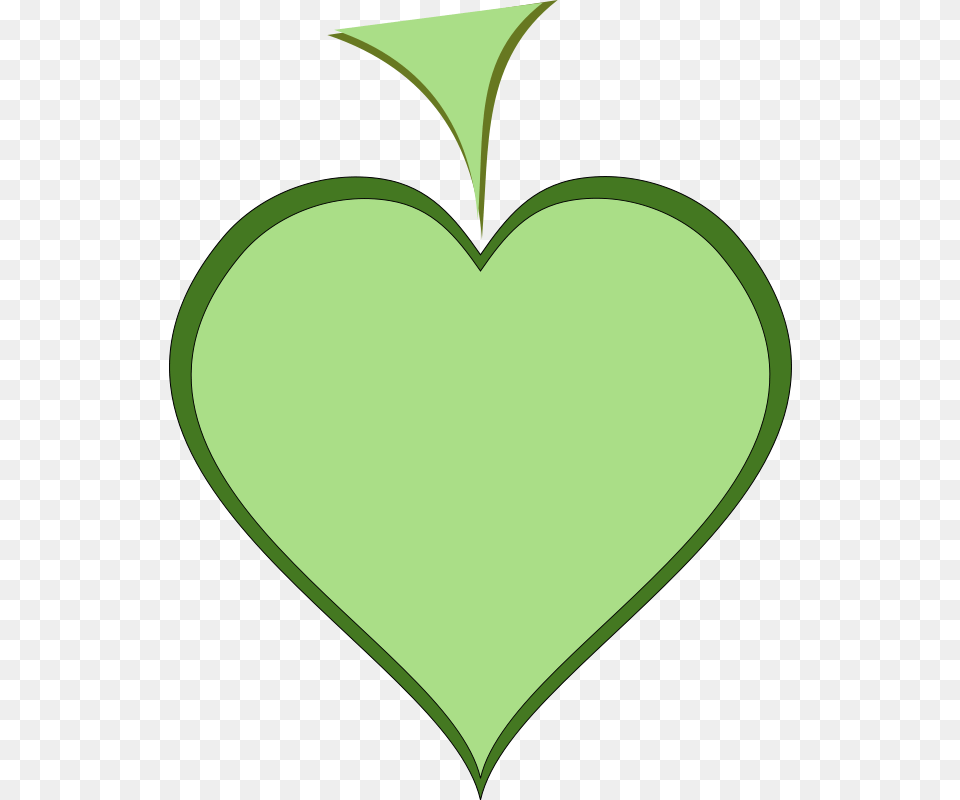 Clipart Green Heart Arking, Leaf, Plant Free Png Download