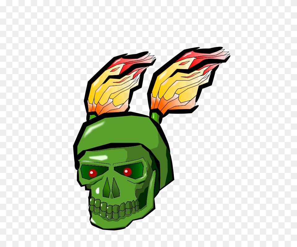 Clipart Green Skull With Flames Rents, Light, Art, Graphics, Person Free Transparent Png