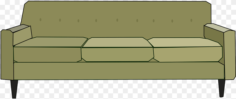 Clipart Green Sofa, Couch, Furniture Png Image