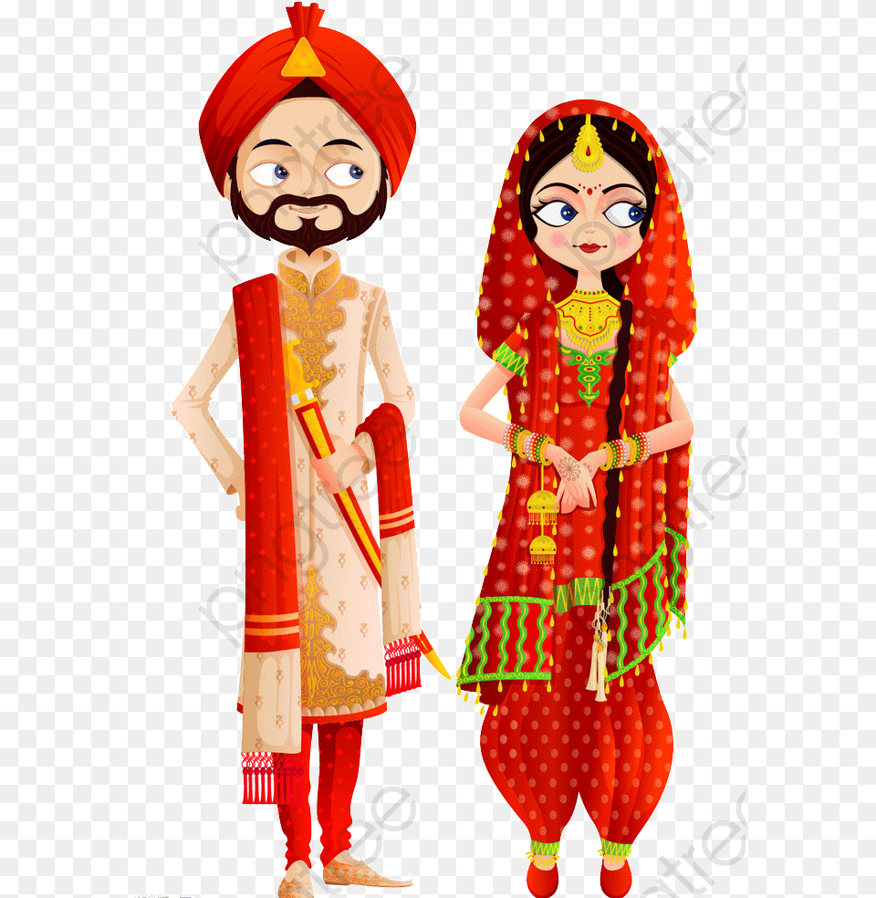 Clipart Groom Category Indian Wedding Cartoon, Person, Face, Head, Clothing Free Transparent Png