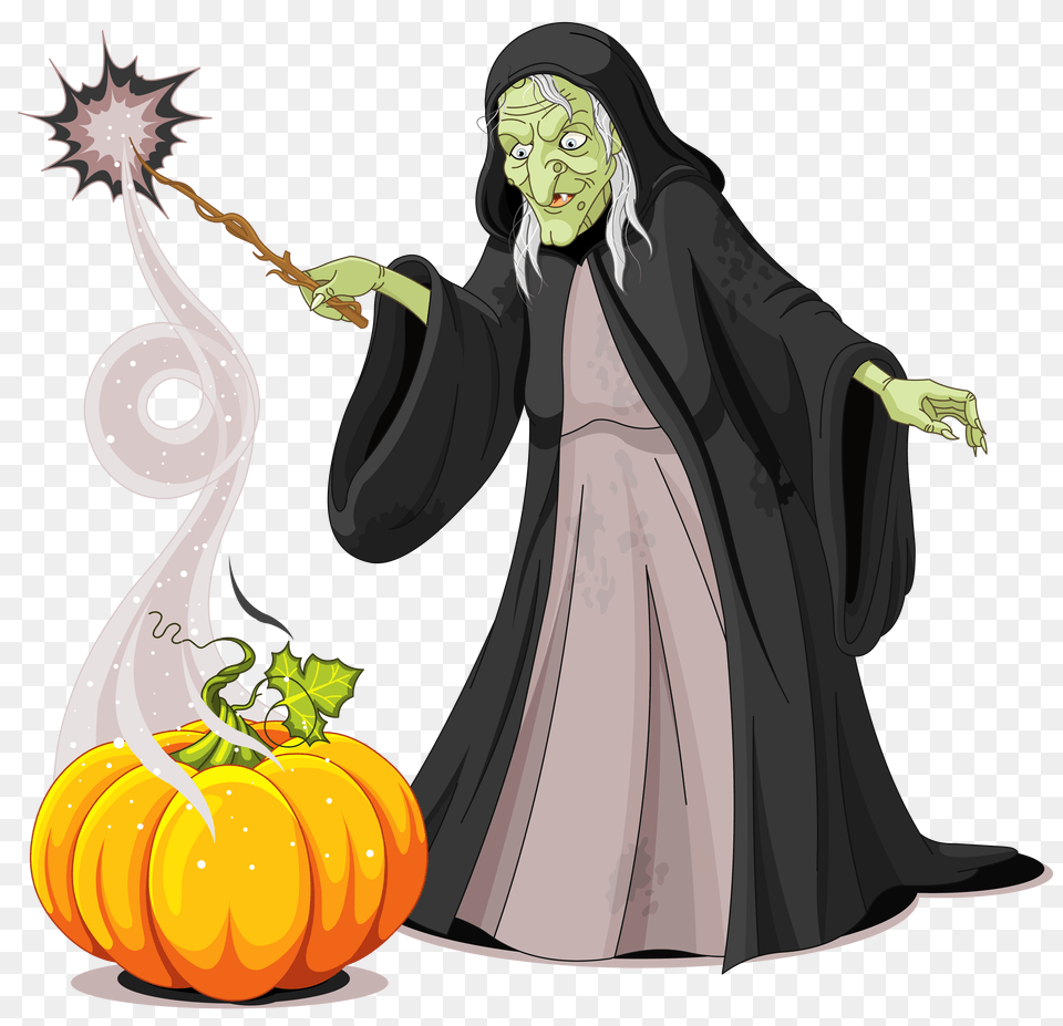 Clipart Halloween Creepy Witch Halloween, Fashion, Face, Head, Person Free Png