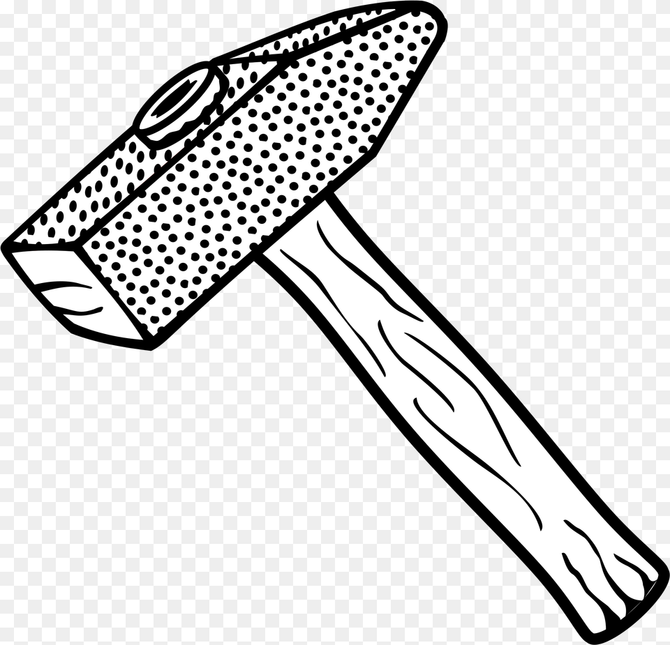 Clipart Hammer Line Art, Device, Tool, Mallet Free Transparent Png