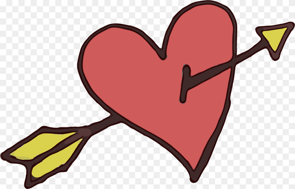 Clipart Hand Drawn Love Heart Clip Art, Bow, Weapon Png