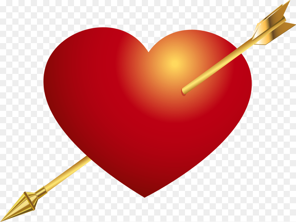 Clipart Heart Arrow Jpg Red Heart With Arrow Free Transparent Png