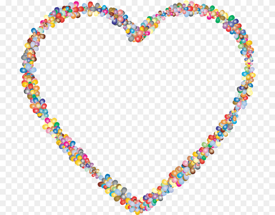 Clipart Heart Balloons Colorful, Accessories, Jewelry, Necklace, Bead Free Png Download