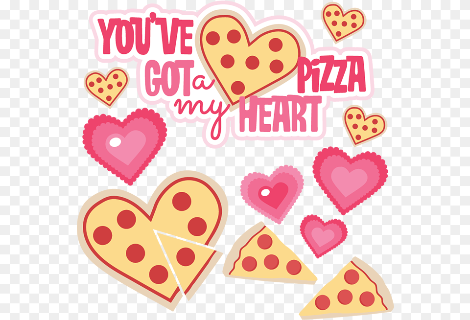 Clipart Heart Pizza Transparent Free Clip Art, Dynamite, Weapon, Food, Sweets Png Image