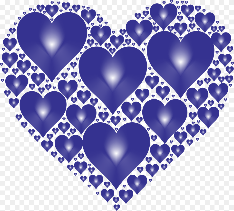 Clipart Hearts Light Blue Heart Shape Love, Accessories, Pattern, Fractal, Ornament Free Transparent Png