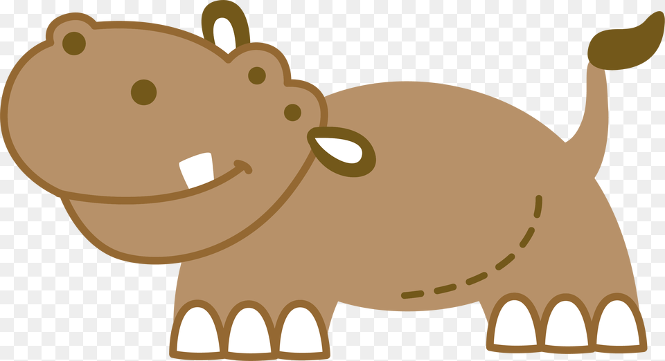 Clipart Hippo Brown Vector Graphics, Animal, Elephant, Mammal, Wildlife Free Png Download