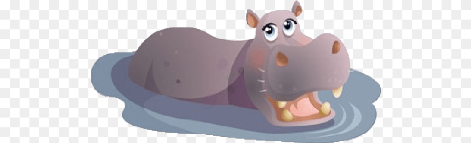 Clipart Hippo Carton Hippo In Water Clipart, Animal, Mammal, Wildlife Png Image