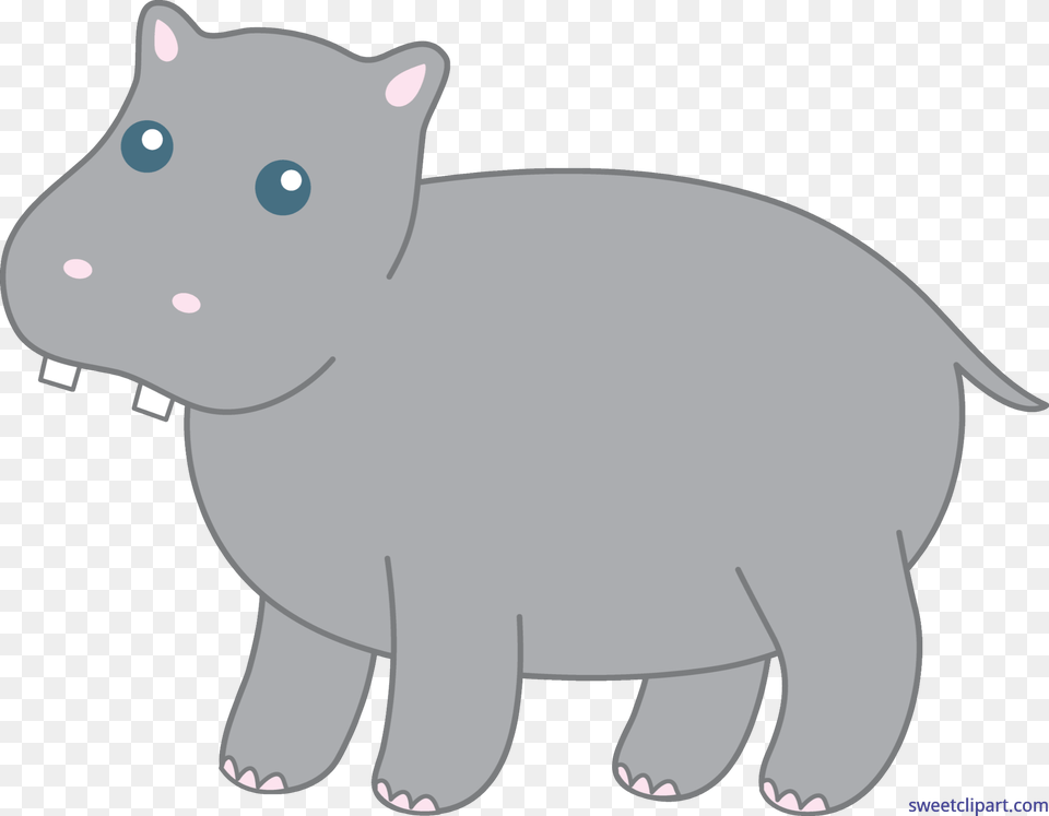Clipart Hippo Gray Thing, Animal, Mammal, Rat, Rodent Free Png