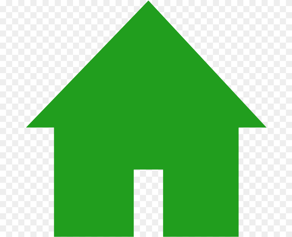 Clipart Home Green House, Triangle Free Png