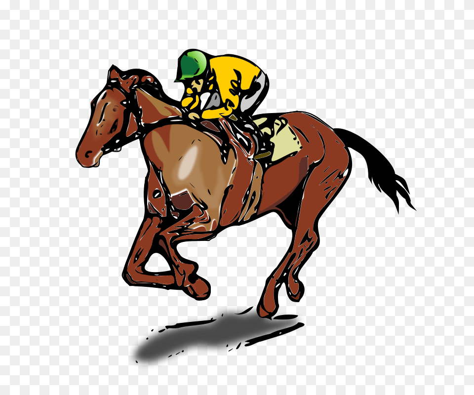 Clipart Horse Race, Adult, Male, Man, Person Png Image