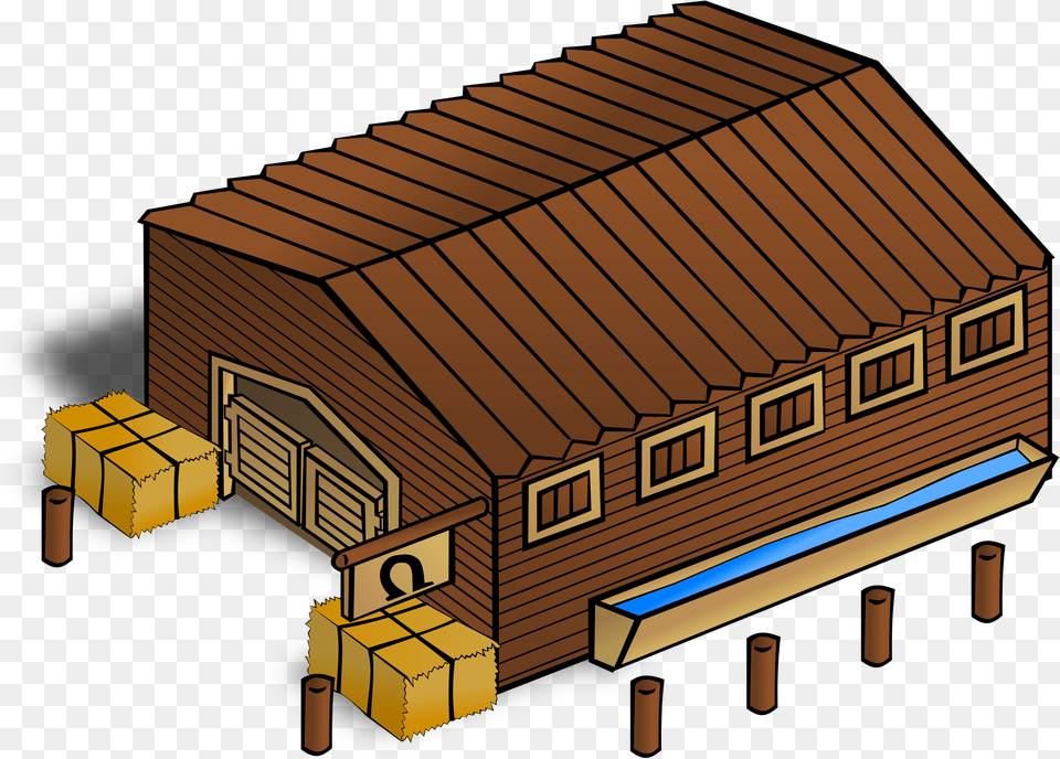 Clipart Horse Stable Stable, Wood, Architecture, Building, Housing Free Transparent Png