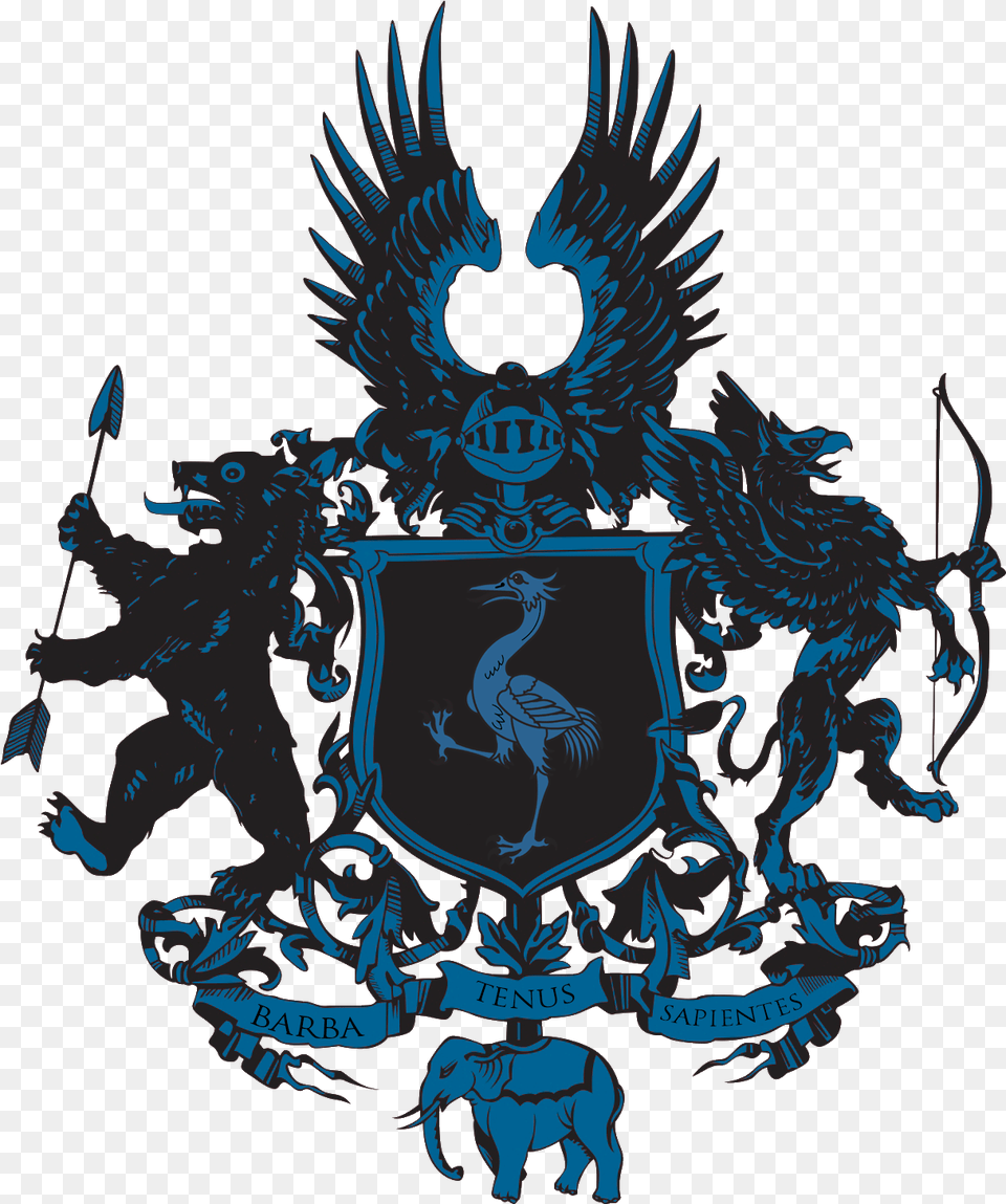 Clipart House Harry Potter Harry Potter Selwyn Family Crest, Emblem, Symbol, Animal, Elephant Free Transparent Png