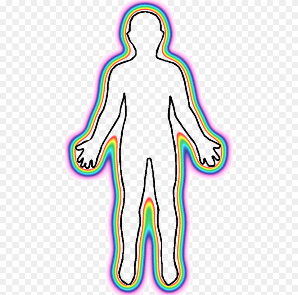 Clipart Human Body Outline Printable Outline Of Body, Light, Neon, Person Free Png