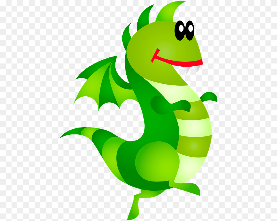 Clipart Illustration, Green, Dragon, Baby, Person Free Png