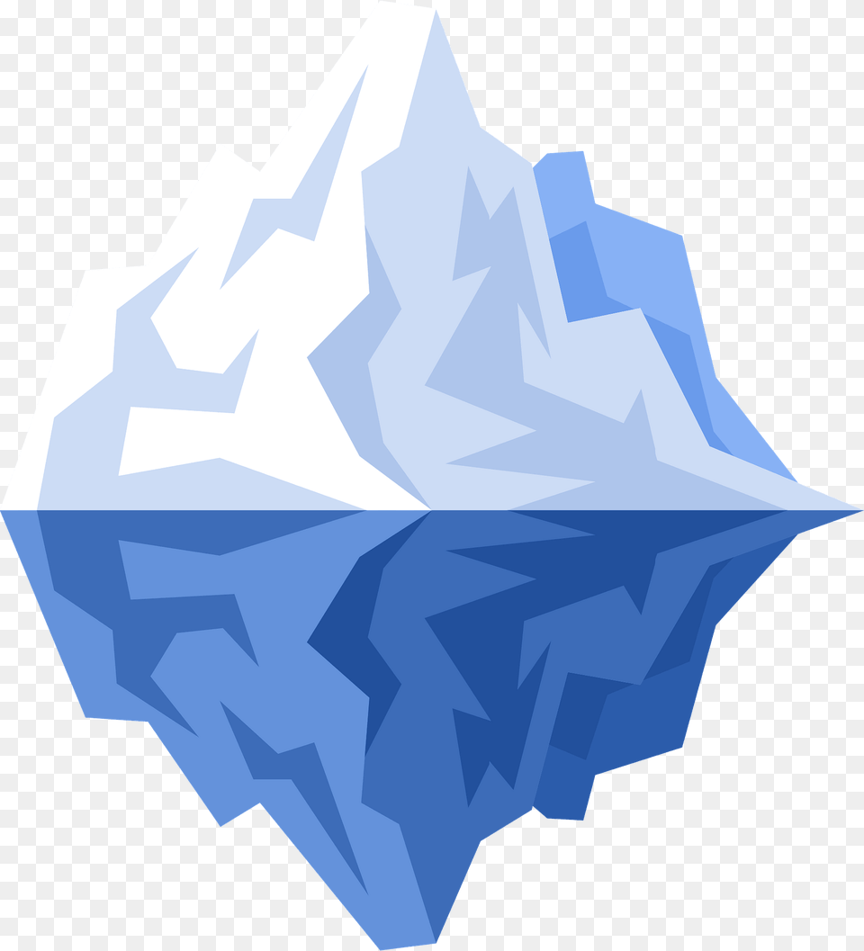 Clipart Illustration, Ice, Iceberg, Nature, Outdoors Png Image