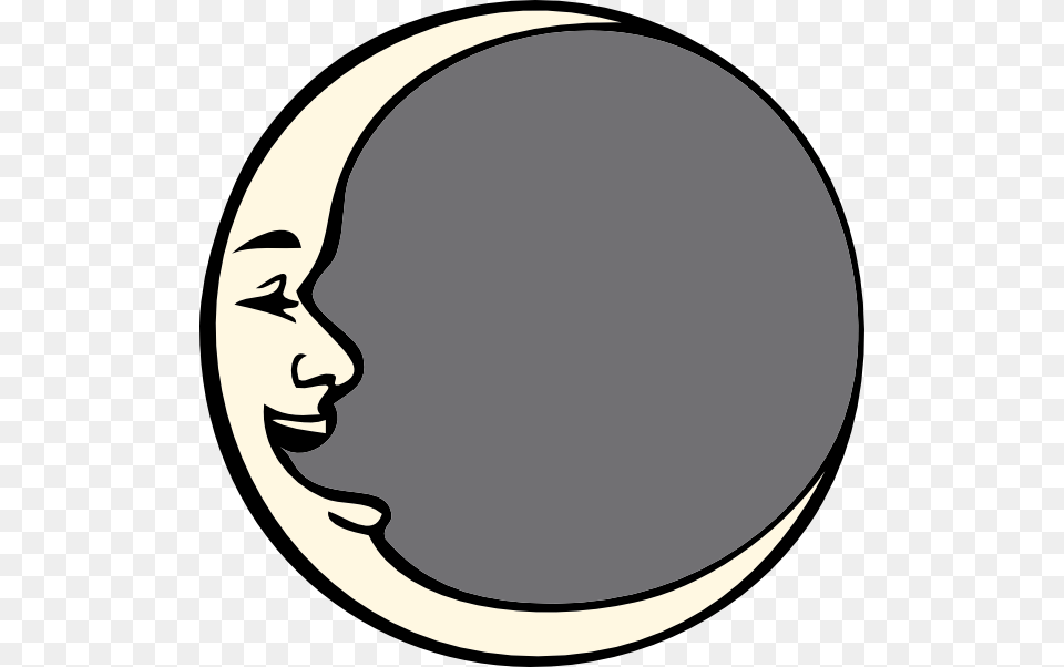 Clipart Illustration Of A Man Man In The Moon Animated, Person, Face, Head, Disk Png Image