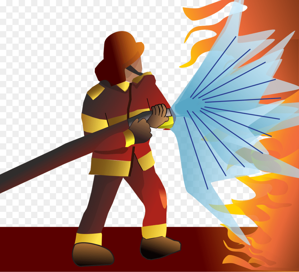 Clipart Image Of A Firefighter, Baby, Person, Art Free Png