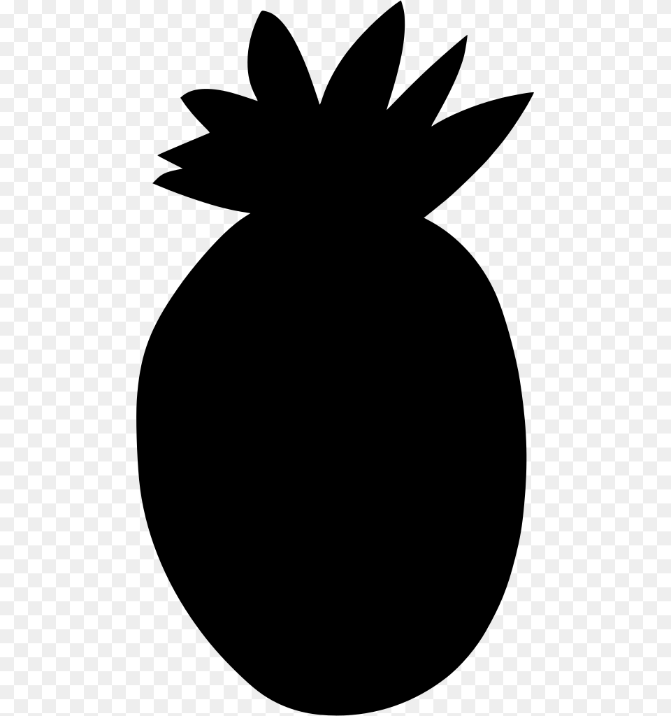 Clipart Image Of Pineapple, Gray Free Png
