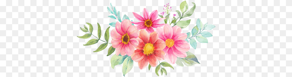 Clipart Images Flower Art Watercolor Art Flower Blumenfeld Blumenstrau Runder Aufkleber, Plant, Pattern, Graphics, Flower Bouquet Png