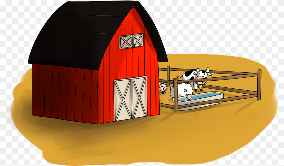 Clipart Info Farm N Cow Shed Clipart, Architecture, Barn, Building, Countryside Png Image