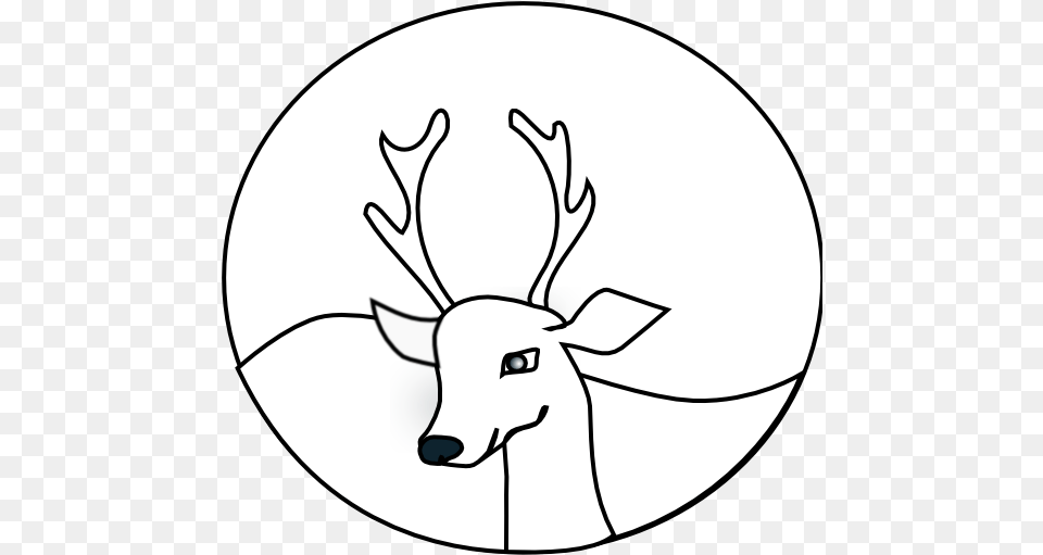 Clipart Info Scared Clipart Black And White, Animal, Deer, Mammal, Wildlife Free Transparent Png