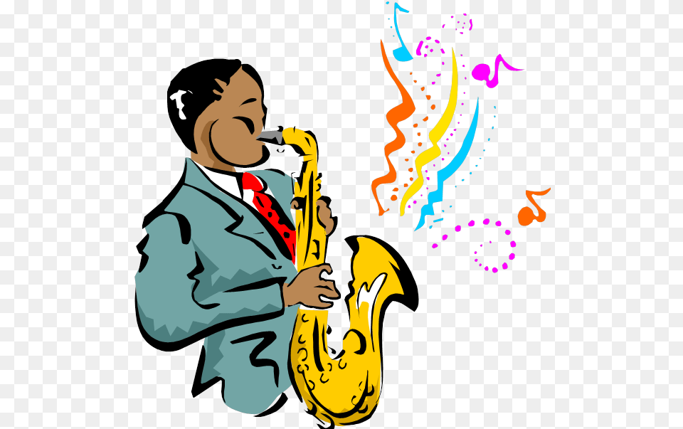 Clipart Jazz Music, Person, Musical Instrument, Saxophone, Face Png Image