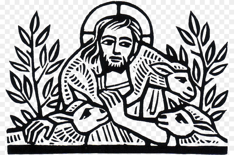 Clipart Jesus The Good Shepherd, Art, Face, Head, Person Free Png