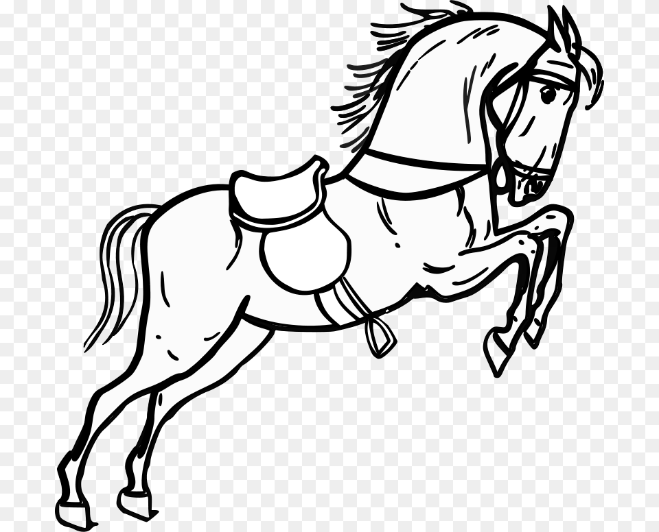 Clipart Jumping Horse Outline Warszawianka, Adult, Person, Woman, Female Png Image