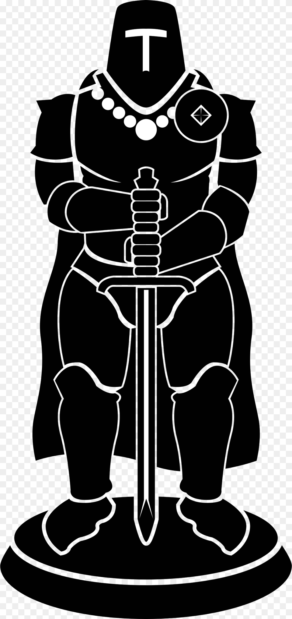 Clipart Knight Clip Art Chess, Cross, Symbol, People, Person Free Transparent Png