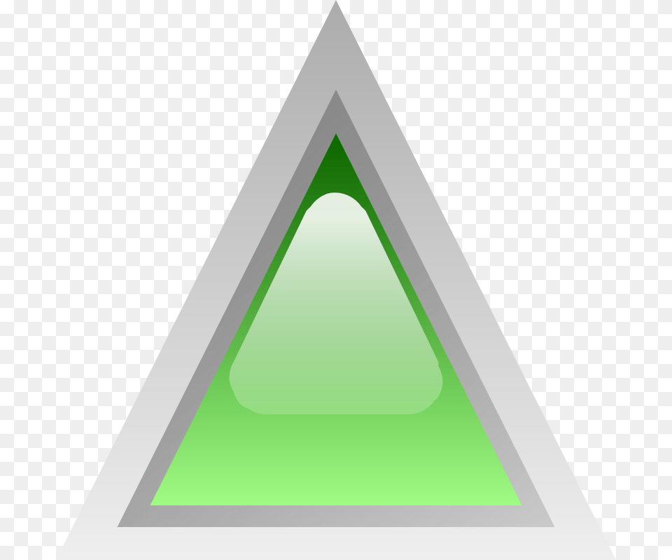 Clipart Led Triangular Green Anonymous, Triangle Png