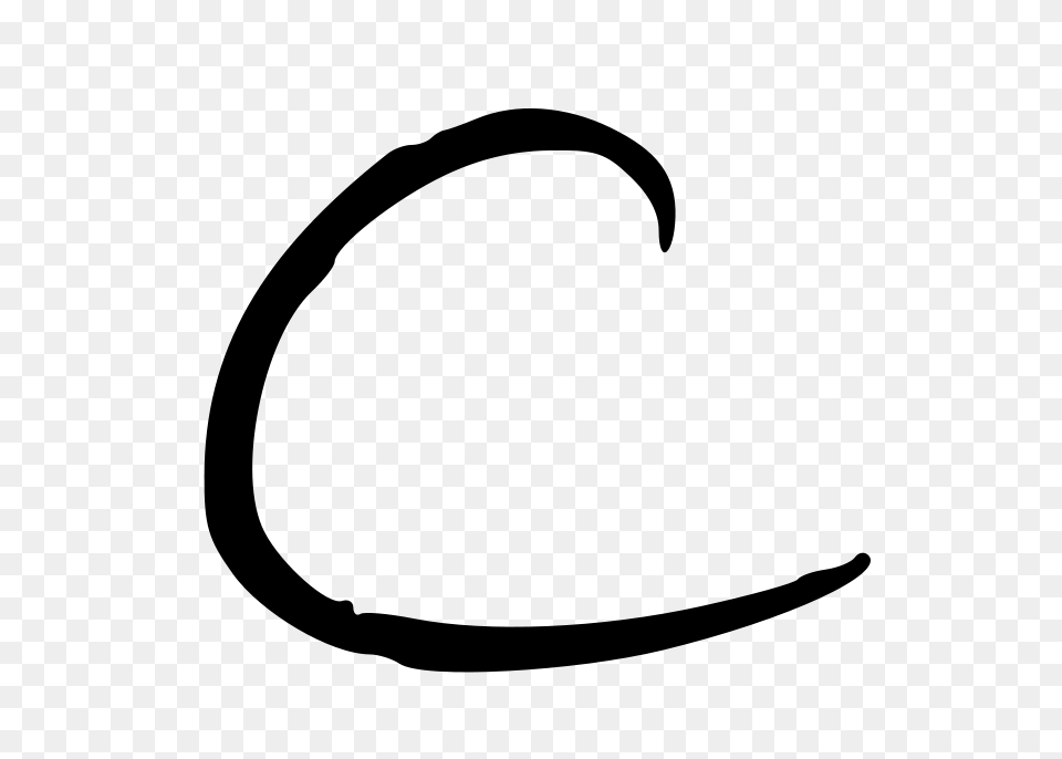 Clipart Letter C Rejon, Gray Png Image