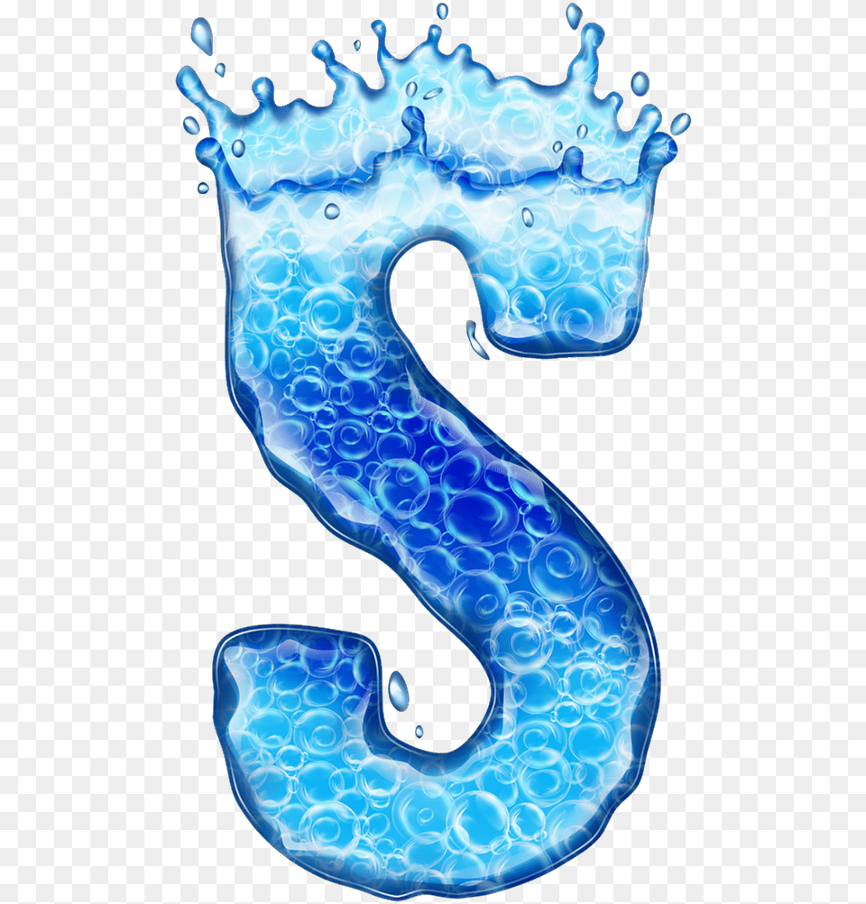 Clipart Letters Water Transparent Letter S Water, Outdoors, Text, Nature, Number Png Image