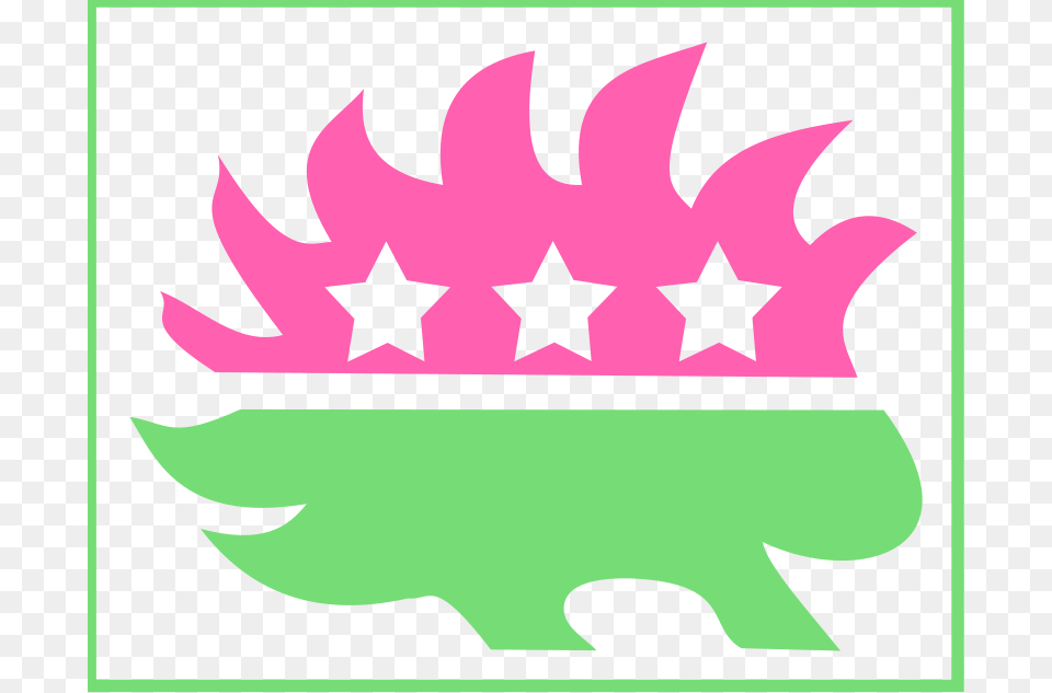 Clipart Libertarian Porcupine Transparent Background Border, Leaf, Logo, Plant, Animal Free Png Download