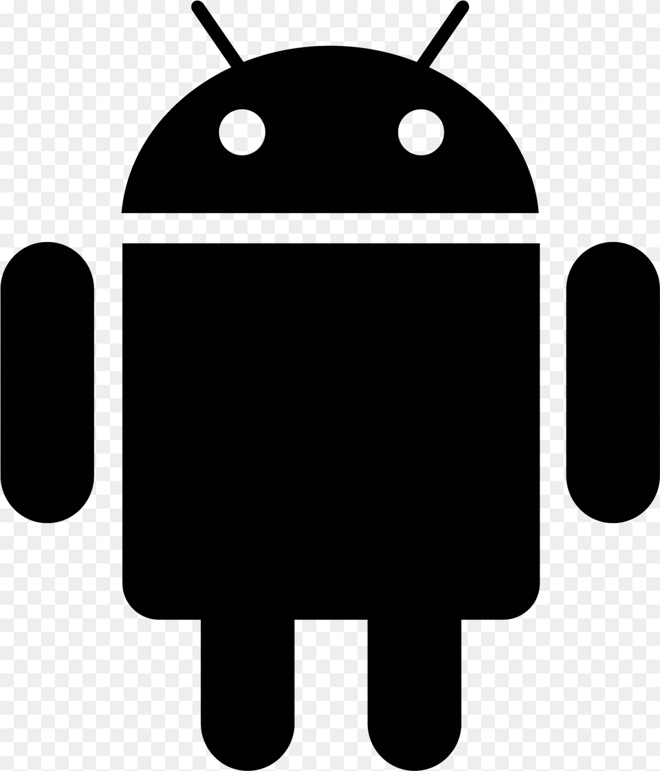 Clipart Library Android Os Icon Download And Black Android Icon, Gray Free Png