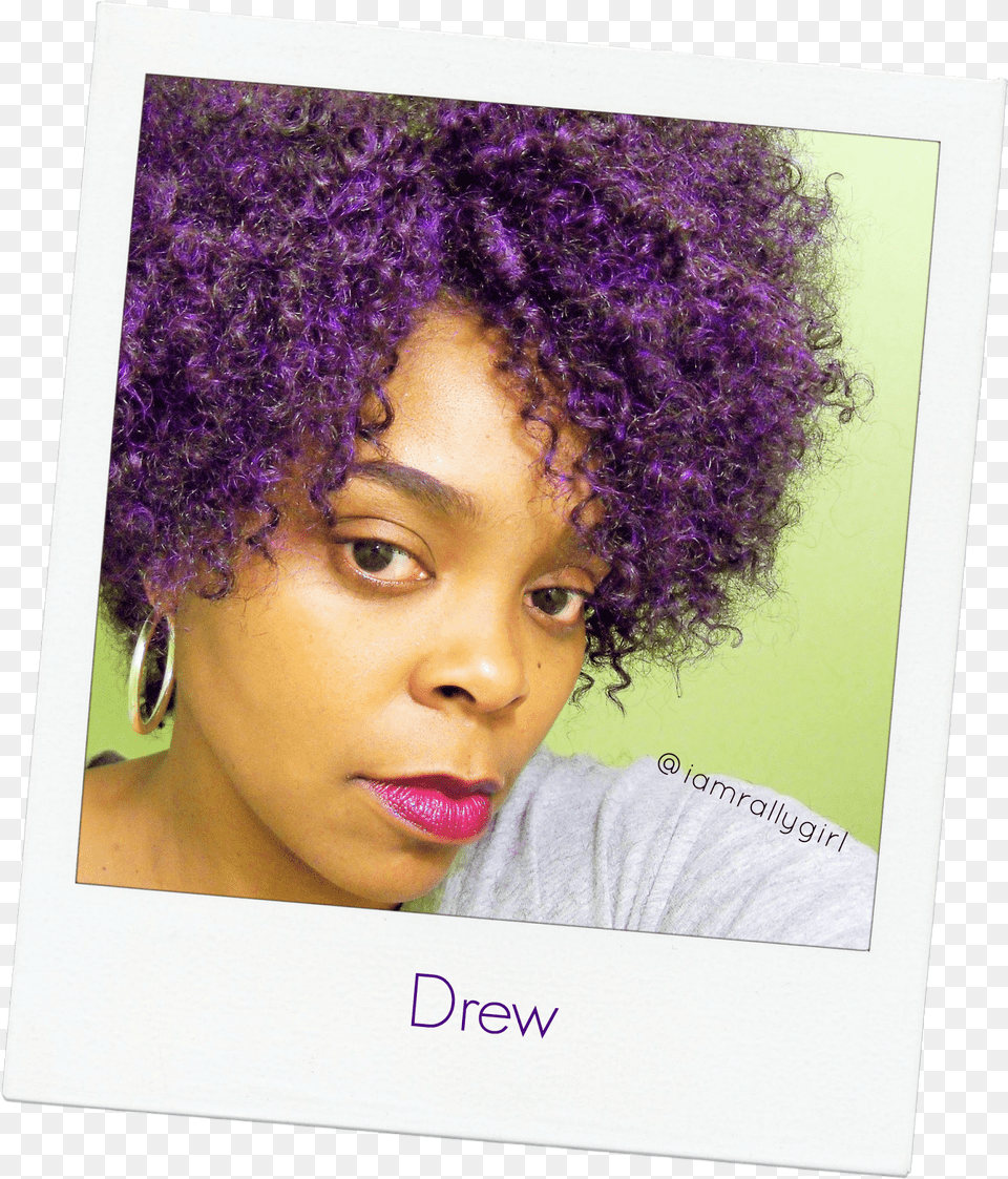 Clipart Library Bananna Clip Natural Hair Afro, Photography, Person, Portrait, Purple Png