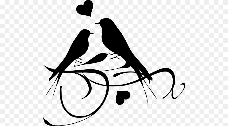 Clipart Library Bird Silhouette At Getdrawings Couple Bird Silhouette, Stencil, Adult, Female, Person Free Png