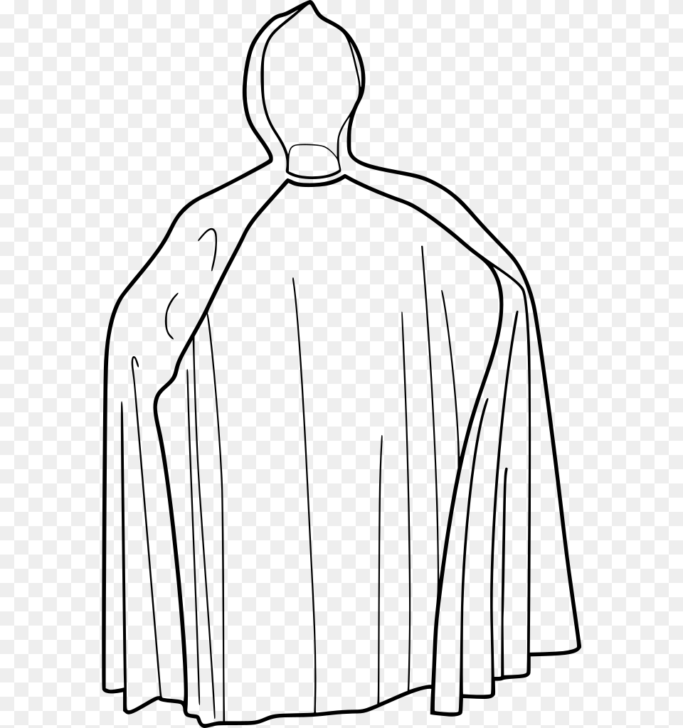 Clipart Library Cape Vector Cloth Cape Black And White Clipart, Gray Png