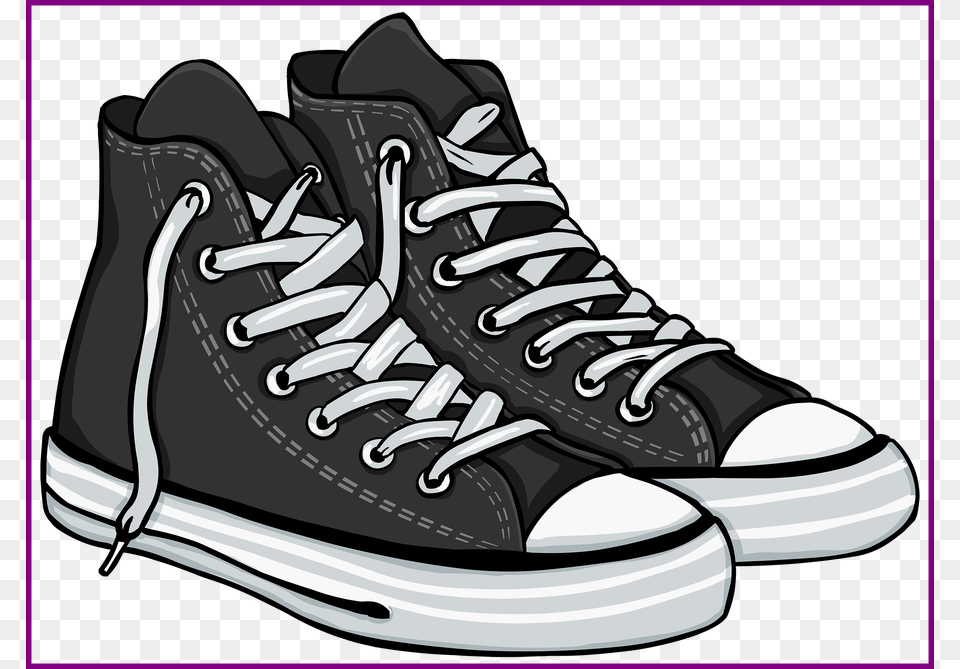 Clipart Library Download Black And White Shoes Clipart Shoes Clipart, Clothing, Sneaker, Footwear, Shoe Png