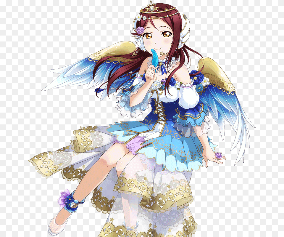 Clipart Library Stock School Idol Tomodachi Cards Love Live Riko Angel, Book, Comics, Publication, Adult Free Transparent Png