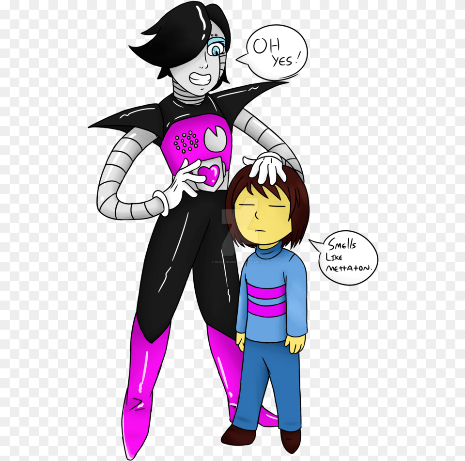 Clipart Library Undertale By Blueynomnom Undertale Mettaton And Frisk, Book, Comics, Publication, Adult Free Png Download