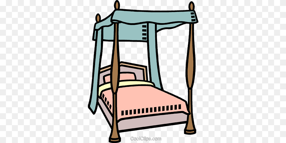 Clipart Lit Baldaqu Clip Art, Furniture, Crib, Infant Bed, Bed Free Png Download