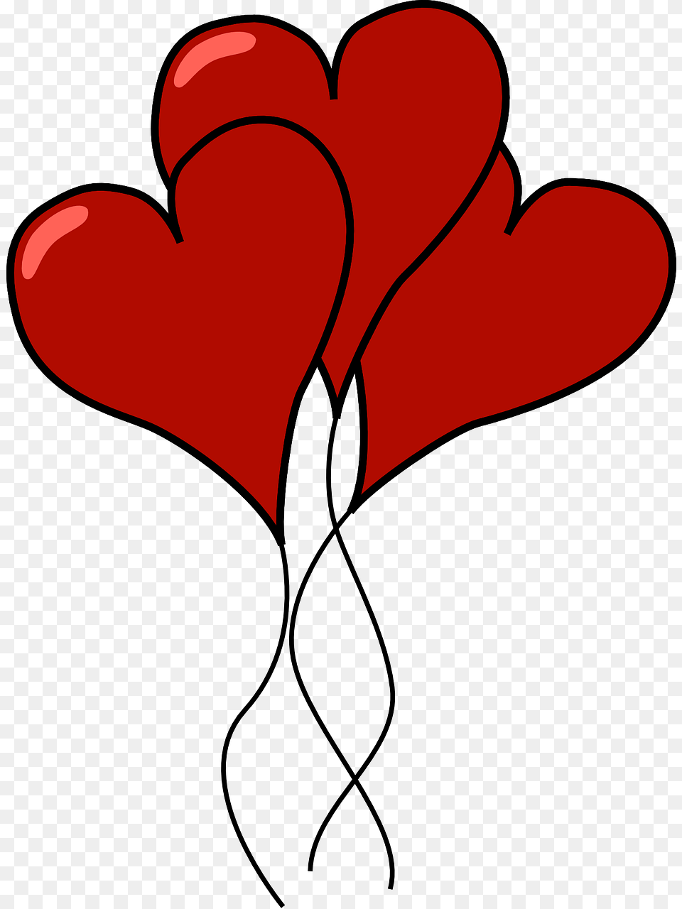 Clipart Love Heart Balloons, Flower, Petal, Plant, Clothing Png Image